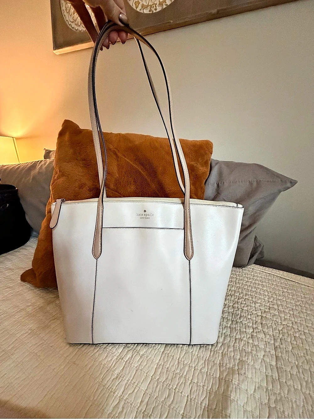 Kate Spade White Tote Bag